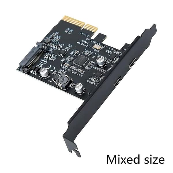 Pci-express 4x til Usb3.2 Gen Riser Adapter 10gbps Rask Overføringsutvidelseskort