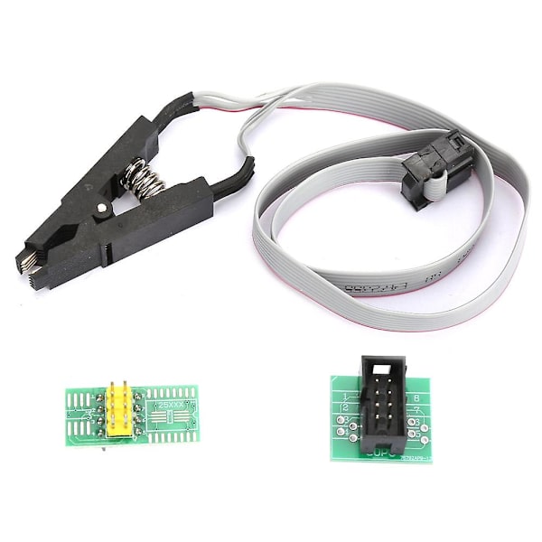 Flash Chip IC Testklämma SOIC8 SOP8 Programmeringsadapterkort Kabel