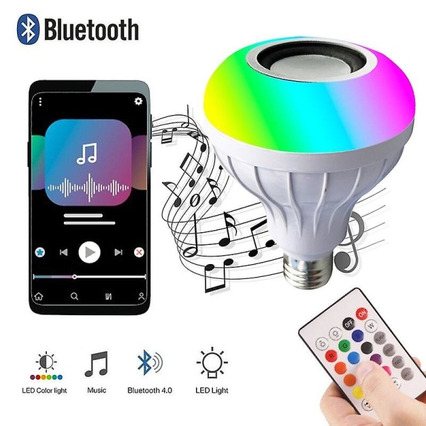 Vit ljusfärg Smart Li Ac100v-265v Ljuskälla Trådlös Rgb Smart Musik Ljus
