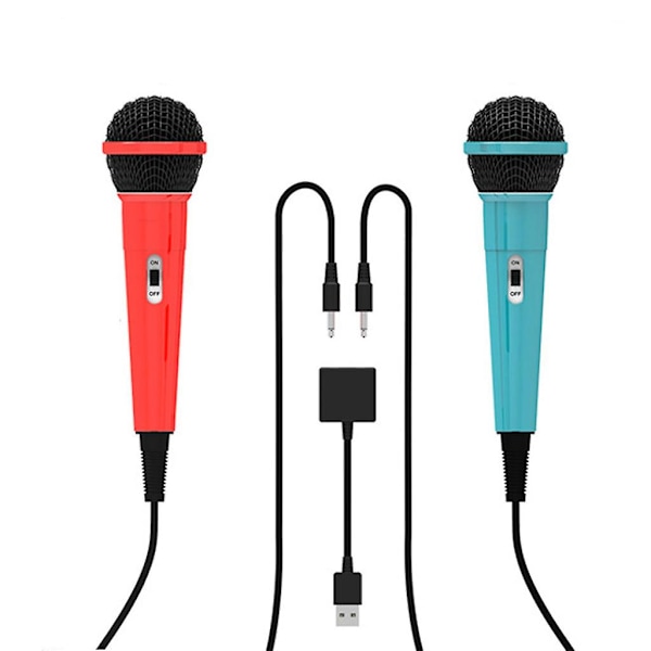 Kablet mikrofon med USB-adapter til Switch   Kondensatoroptagelsesmikrofoner