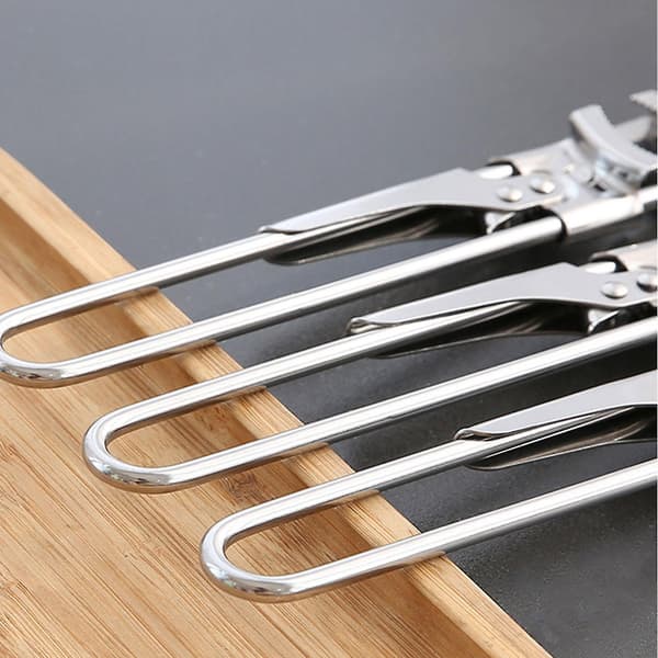 Justerbar Multifunktionel Glasåbner i Rustfrit Stål Manuel Glasflaskeåbner 19cm