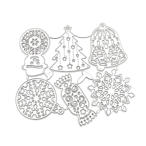 Christmas Tree Snowflake Candy Metal Cutting Dies Stencil Diy Scrapbooking Album