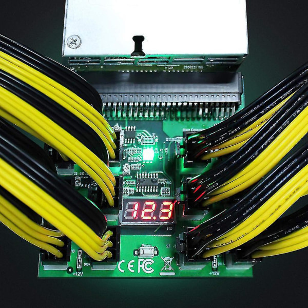 6-pin Ethereum Eth Zec Mining Virtalähde 12v Gpu/psu Breakout-kortti
