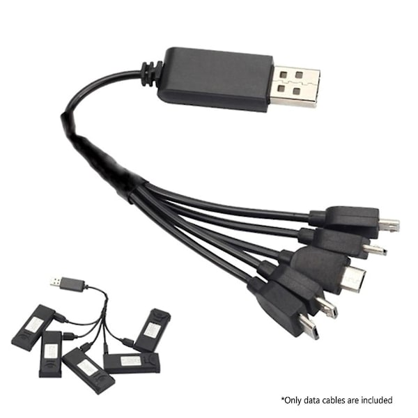 1 til 5 ladekabelkonverter USB Micro USB ladekabel for E58 Xs809