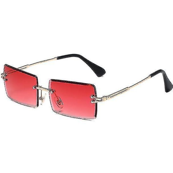 Solbriller Rimless Square, Small Rectangle Fashion Solbriller