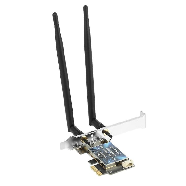 Pci-e 600mbps Wifi-kort Bluetooth 4.0-adapter 2.4ghz/5ghz Dual Band Trådløst Netværkskort Med Antenne