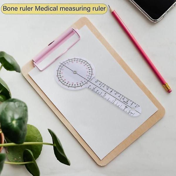 3 stk/sett Spinals Goniometer Protractors Userful Multi-ruler Goniometer Vinkel Spinal Ruler 360 Grader