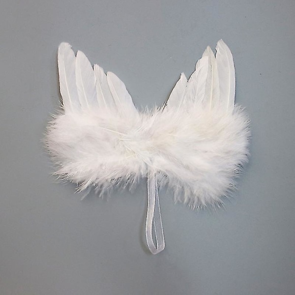 24stk Baby Angel Wings Baby Angel Feather Wings Baby Photo Prop Nyfødt Wings Foto Prop Cosplay Angel Fairy Wings