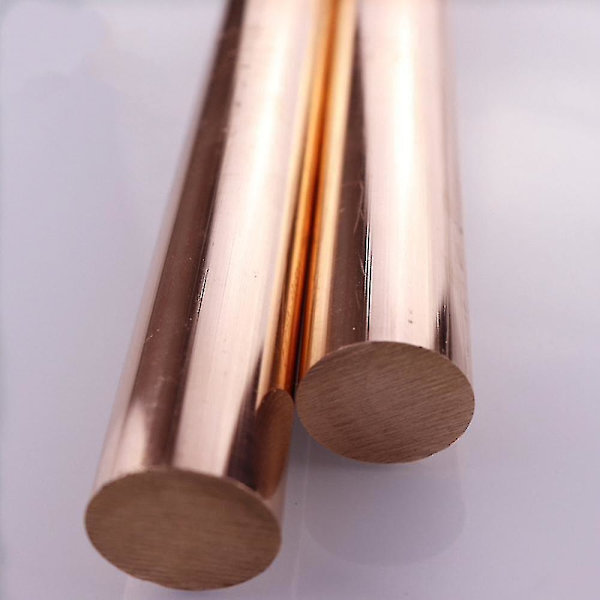 5 stk kobberstenger - Ro-stenger av rene metaller 8 x 100 mm for sammenlignende undersøkelse av materiale