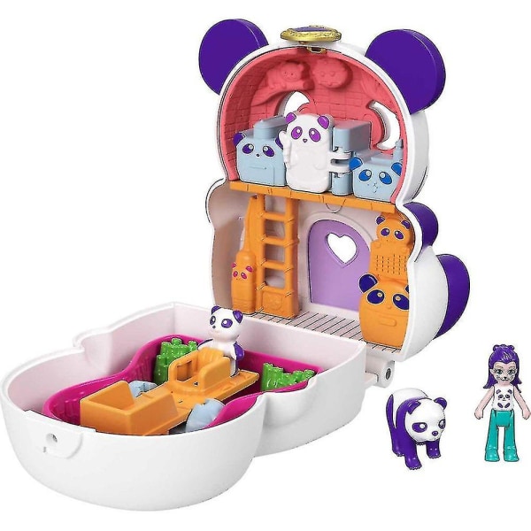 Polly Pocket Flip & Find Panda Compact Playset, 1 stk