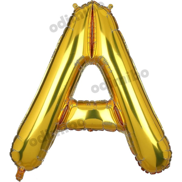 40 tuuman suuri kultainen kirjain A folio ilmapallot Helium Golden Big Alphabet Mylar