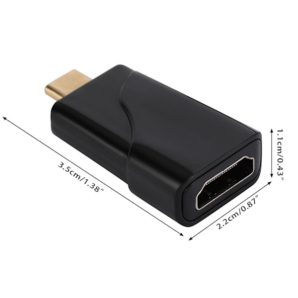 Förlängningskontakt Typ C till för HDMI-omvandlare Adaptrar Ljudtillbehör