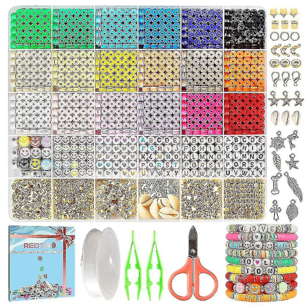 5100 Clay Beads Bracelet Making Kit