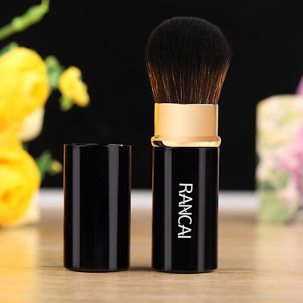 Tilbagekørselssminkebørste Pudderfundament Blanding Blush Professionel Kosmetik