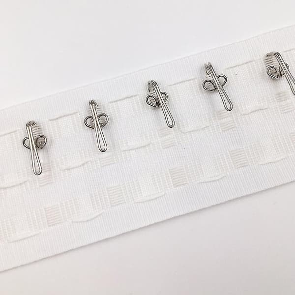 100-pack metallgardinhuvudbandstejpdraperikrokar, guld