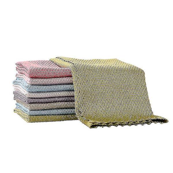 5 st mikrofiber köksrengöringshandduk / absorberande fönsterglas bilgolvtrasor rengöring