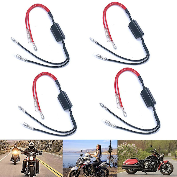 4 stk 10w10 Moto Last Dekoding Motstand For Led Mini Blinklys Lys Blinksett
