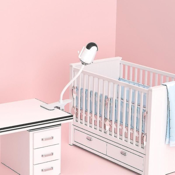 Baby Clip Mount kompatibel med Vava Baby Monitor Mount för toddler Flexibelt vridmonteringssats Baby monitor kamerahållare