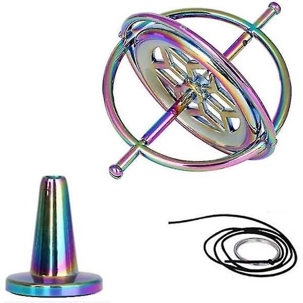 Fysik Gyroskopisk Mekanik I Anti-Gravity Gyroskop Metall, Leksak Presenttillbehör (Färgglad)