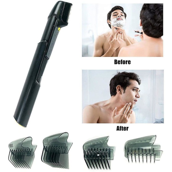 Usb-opladning oplyst hårklippeværktøj og kropsplejesæt - Microtouch Titanium Trim