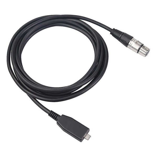 USB C till XLR-honkabel, USB C-mikrofonkabel typ C hane till XLR-honmikrofonlänk Studioljud C