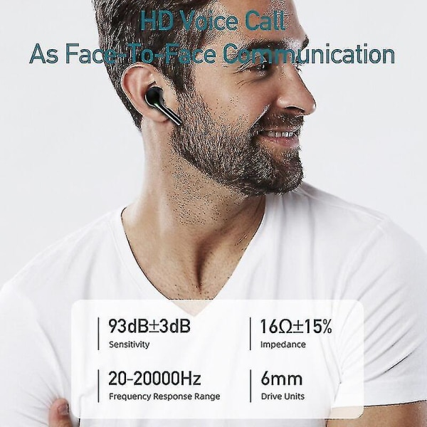 T12p Tws Bluetooth-øretelefon Sort