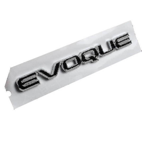 3D ABS Svart Bagageutrymme Evoque Logotyp Velar Badge Vogue Se Bokstäver Emblem för Range Rover Sport L322 L320 L494 Dekal Tillbehör Kb evoque glossy black