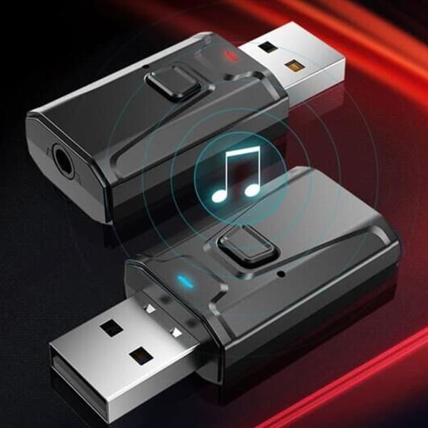 3,5 mm stereo output USB Bluetooth-kompatibel 5.0 sendermodtager-sæt
