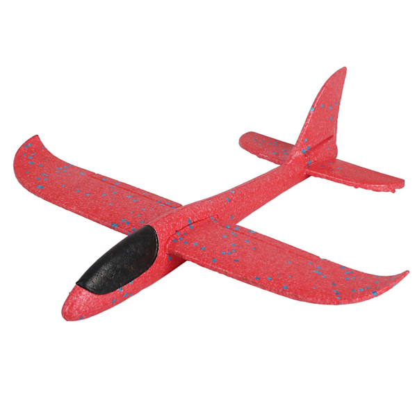 Mini Shiny Night Flying Glider Toy - Hand Launch Red Aircraft Model