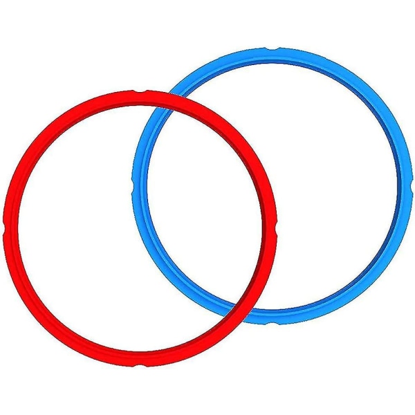 Aito Instant Pot Sealing Rings 2 Pack - 6 Quart Red / Blue