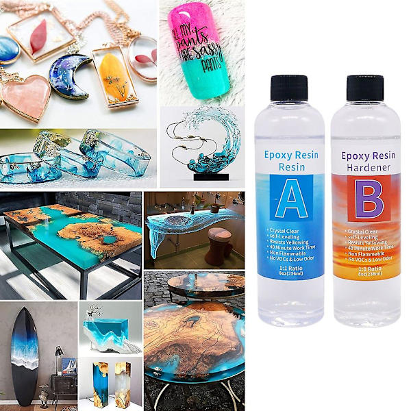 1:1 AB Resin Epoxy Lim med Høj Vedhæftning Hærder Krystal Lim til Resin Smykker