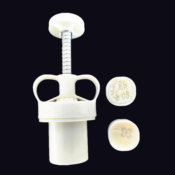 Månekakeform med 2 sel Blomster Mid-høst Månekakeform Sett Presset Kjeks