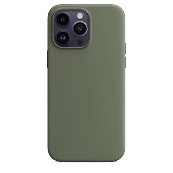 Silikondeksel med MagSafe til iPhone 14 Pro - Oliven