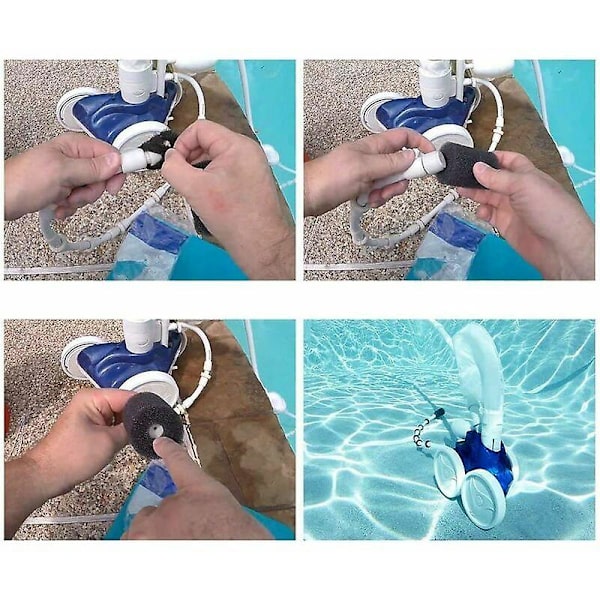 Kompatible Polaris Poolrenser Dele, 12 Pak - Kompatible Sweeper Slangehale Si-filtre, Poolrenser Backup Filter Dele
