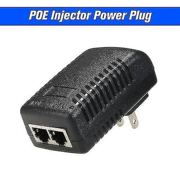 Poe Injector Ethernet power Dc48v 0.5a 15.4w, Poe Pin4/5(+), 7/8(-) yhteensopiva W/t Ie