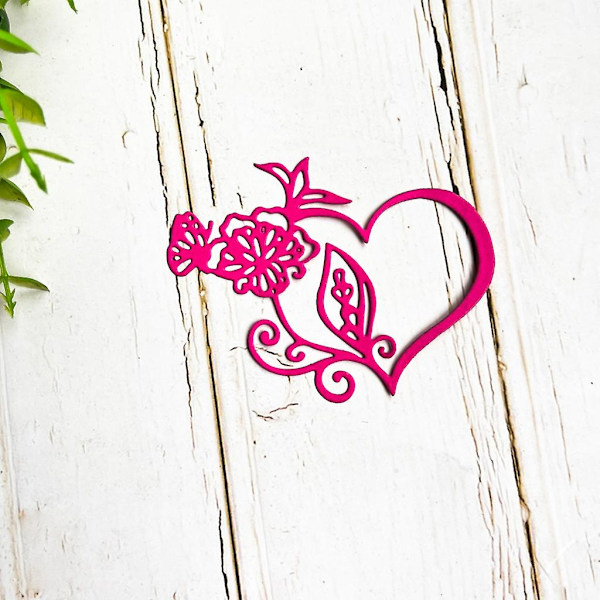 Hjärtformade blommor stansformar för korttillverkning Scrapbooking Pappershantverk Diy-mall