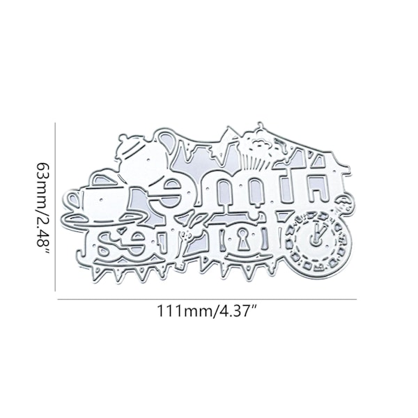 For Time For Tea Bokstaver Vimpel Metall Stanseformer Stencil Diy Preging Mal