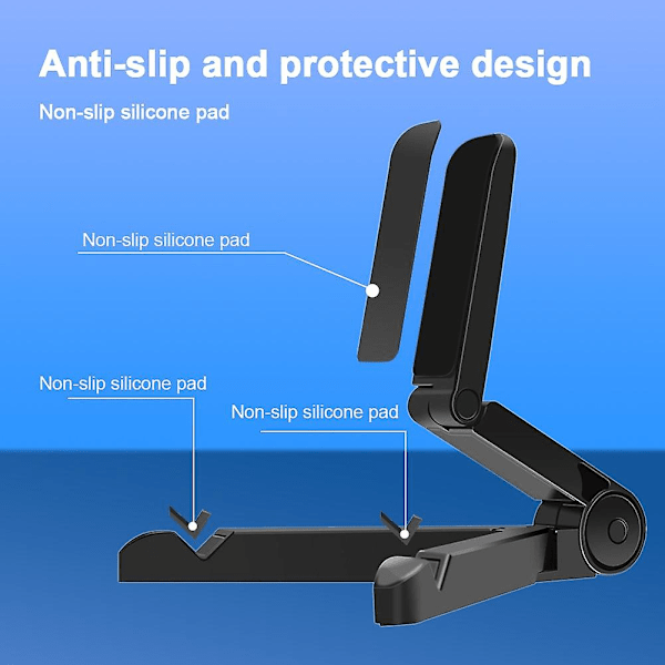 Foldbar Universal Tablet Stativholder Justerbar Desktop Montering Stativ Tripod