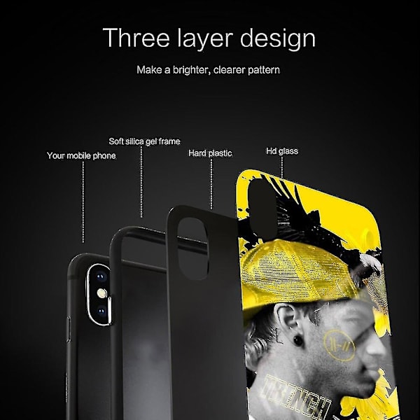 Twenty One Pilots Trench Mjuka Glasfodral för Huawei P40 P30 P20 Pro Lite Plus P30lite P40lite E P Samrt 2020 Lyxskydd
