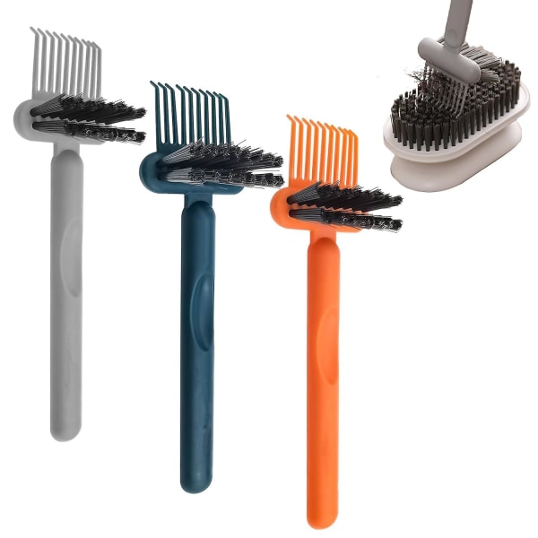 3 st hårborsterengöringsverktyg, hårborsteborttagningskratta, 2-i-1 kamrengöringsmedel för hårborsterengöringsmedel för att ta bort hårdamm