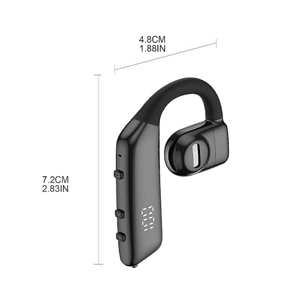I5 Trådlöst headset Bluetooth-kompatibelt 5.3 Öronkrok Hörlurar Med Led-display