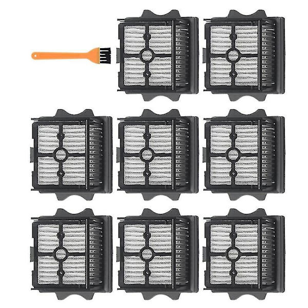 9 st filter kompatibla med Floor One S5 dammsugare, dubbel användning, torr och våt, golvrengöringstillbehör kompatibla med H Hy