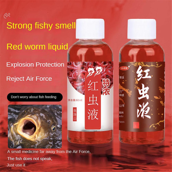 180 ml flytende blod orm duft fisk tiltrekkende spray smak additiv fishy lure