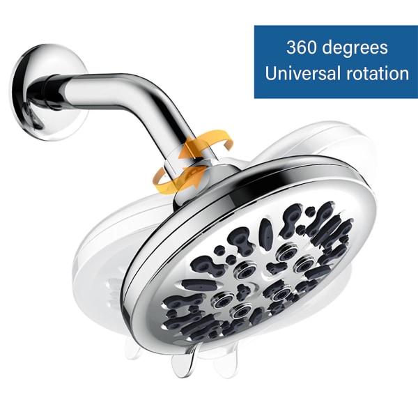 Multi Tool Premium högtrycksduschhuvud - Högtrycksregn - Lyxigt modernt utseende ersättning för dina duschmunstycken i badrummet