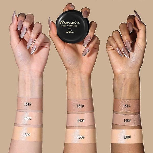 Full Coverage Concealer Cream, Vanntett Blemish Dark Circles Spot Cover Makeup Foundation for Daglig Ansiktsmakeup C