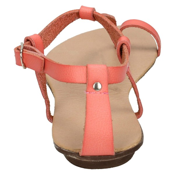 Spot On Flat Toeloop Sandal Ankle Strap pink uk 6