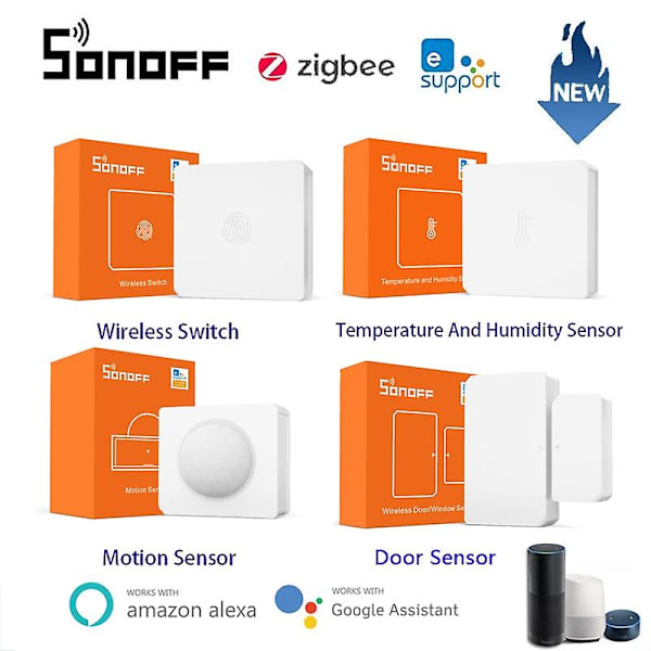 Sonoff Snzb-01 02 03 04 Zigbee Temperatur- och Luftfuktighetssensor Realtid