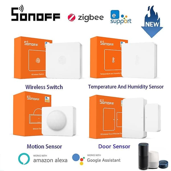 Sonoff Snzb-01 02 03 04 Zigbee Temperatur- og Luftfugtighedssensor Realtid