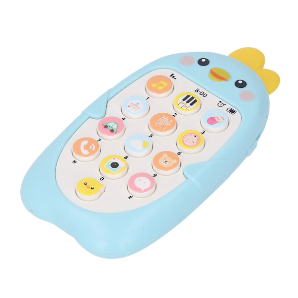 Baby Toy Phone - Cartoon Design, Multifunktionell Musiktelefon med Snöre