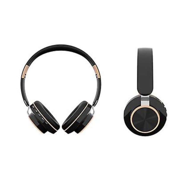 Foldbar trådløs Bluetooth-headset, hovedmonterede sportshovedtelefoner med mikrofon